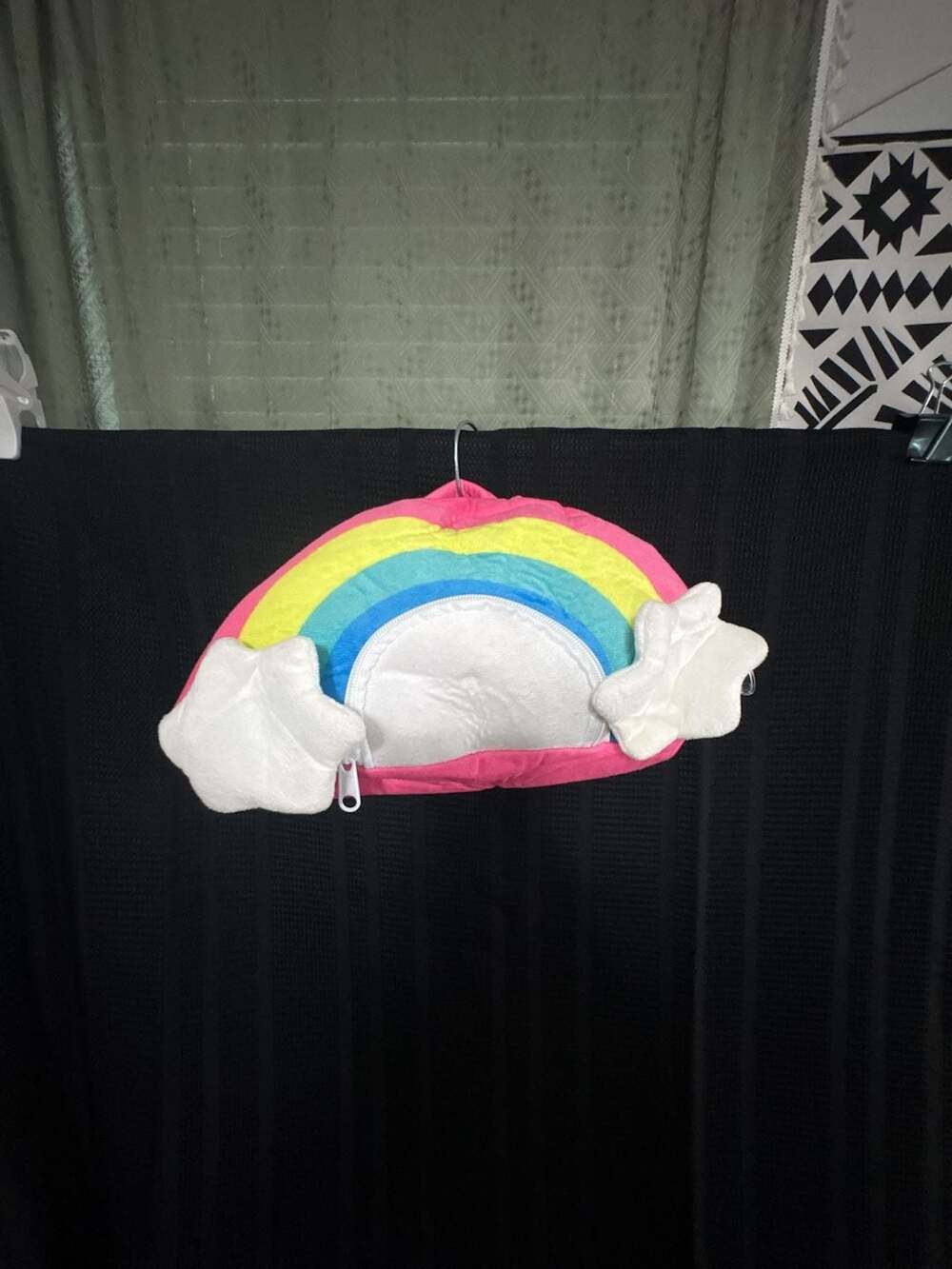 iscream Rainbow Plush Lounge Pillow and Blanket Set